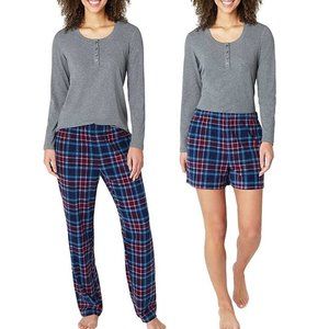 NWoT Eddie Bauer Women's 3 Piece Sleepwear Lounge Set Gray Size XS $60 EE355